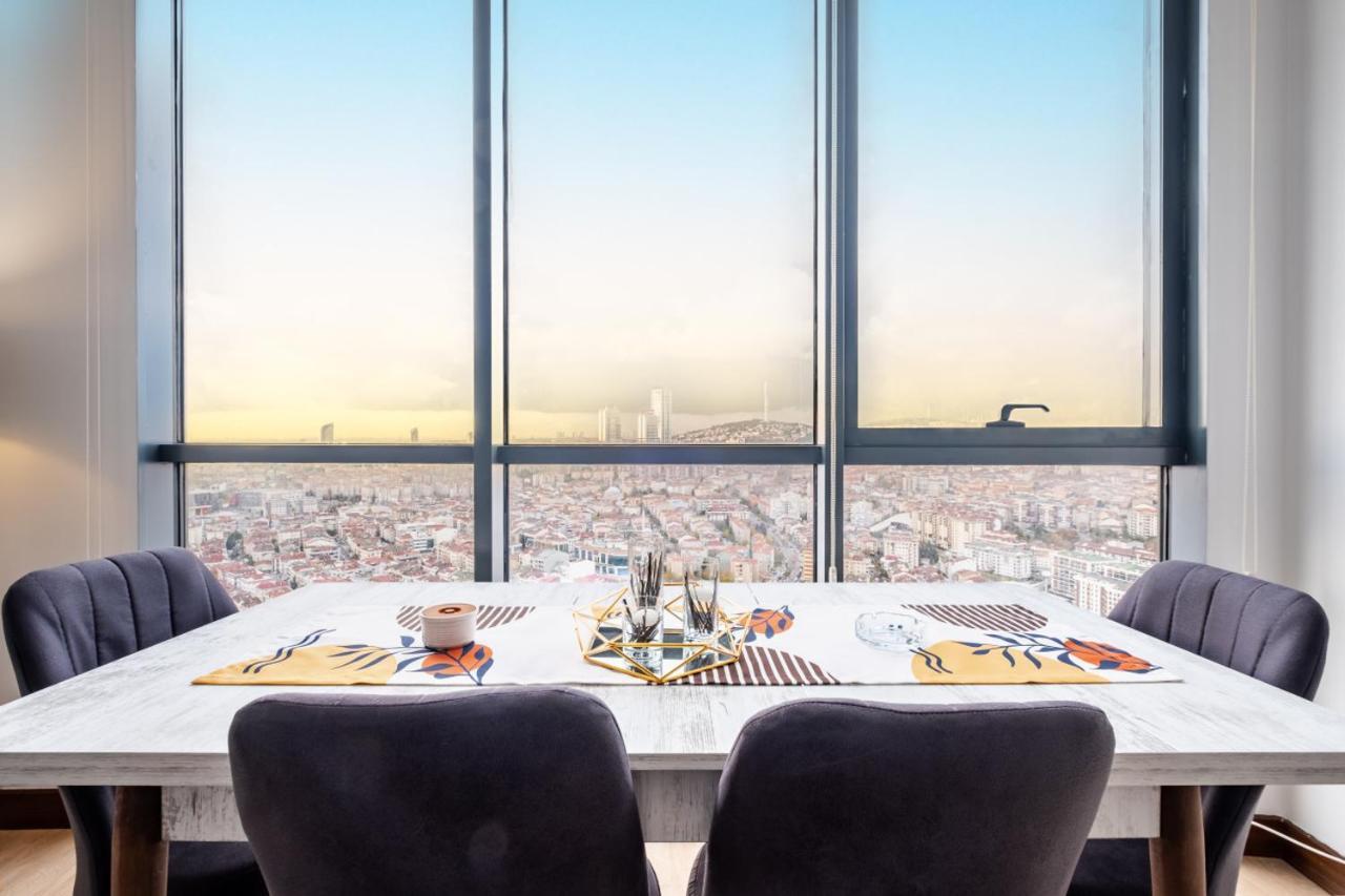 Charming Flat With City View In Atasehir Стамбул Экстерьер фото