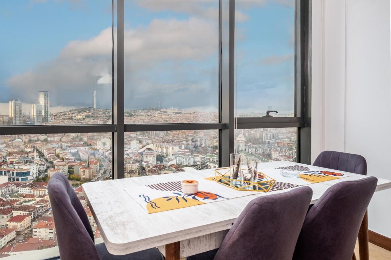 Charming Flat With City View In Atasehir Стамбул Экстерьер фото